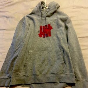Undefeated Hoodie. Grey. Size Large
